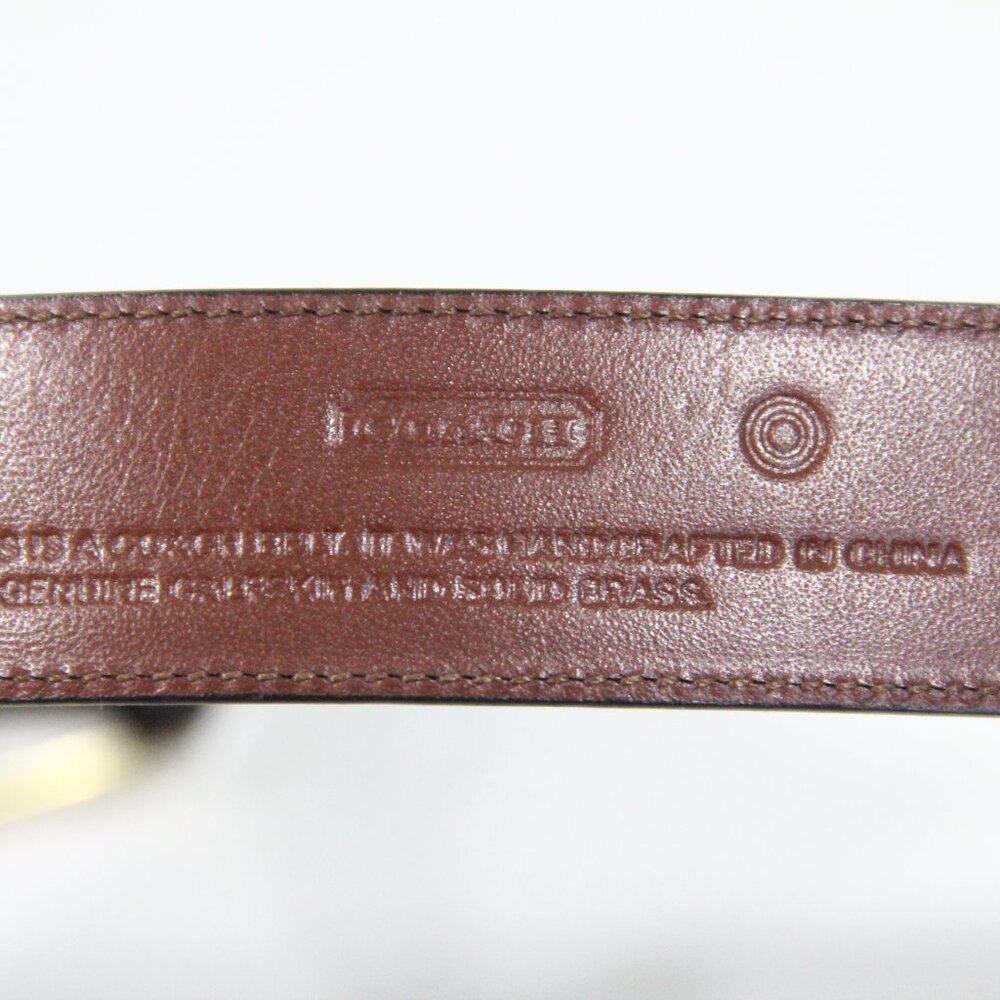 Coach Vintage Belt Men sz 38 Brown Leather Brass Buckle Classic style - Picture 10 of 10